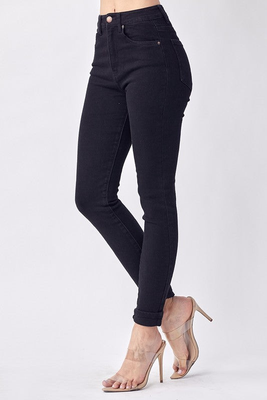 Black High Waisted Skinny Jeans